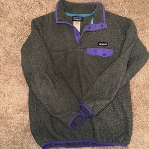 Patagonia synchilla gray and purple